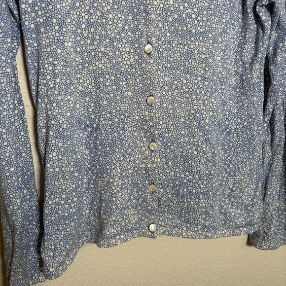 J McLaughlin Sweater Women's Small Cardigan Printed Knit Crew Neck Preppy - Picture 3 of 8